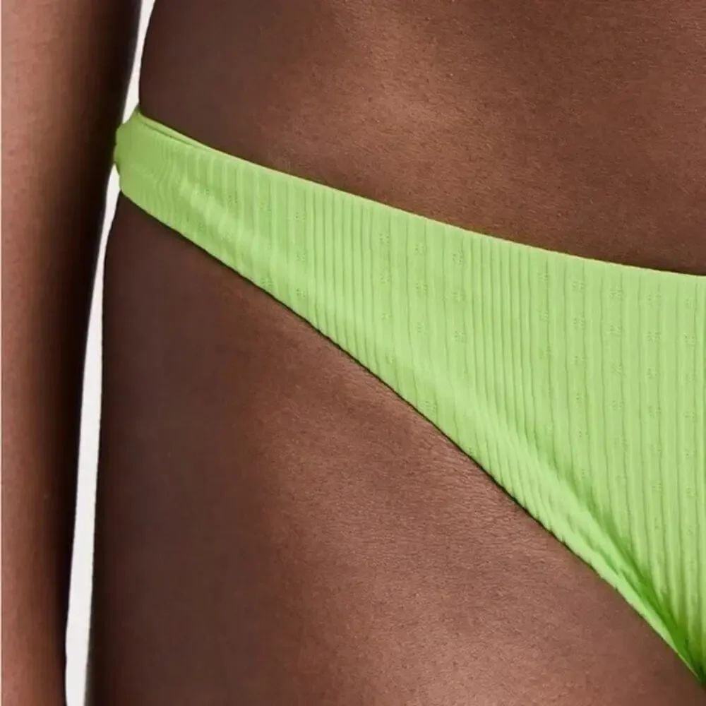 L*Space The Camacho Low RIse Bikini Bottoms Cucumber Green Size XS NEW with Tags